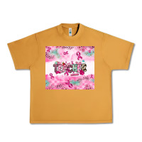 Peanut Butter Breast Cancer Teacher Urban Heavy Tee - NancyCooperArtShop