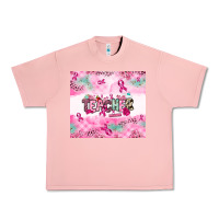 Salmon Breast Cancer Teacher Urban Heavy Tee - NancyCooperArtShop