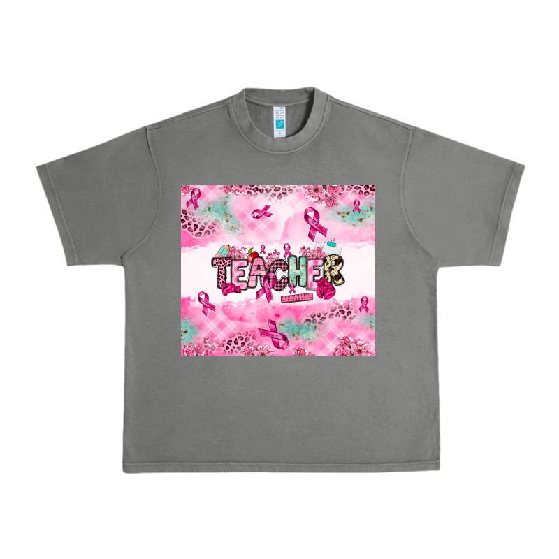 Breast Cancer Teacher Urban Heavy Tee by NancyCooperArtShop | Teevron