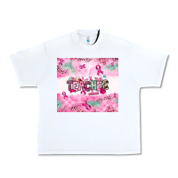 White Breast Cancer Teacher Urban Heavy Tee - NancyCooperArtShop