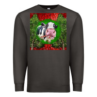 Smoke christmas holstein Premium Sweatshirt - LillyAllenDesigns