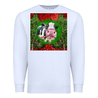 White christmas holstein Premium Sweatshirt - LillyAllenDesigns