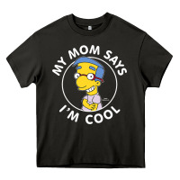 Asphalt The Simpsons Milhouse My Mom Says I'm Cool V1 Heavy Core Tee - tuanDangUi