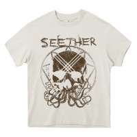 Cream Seether Octoskull Heavy Core Tee - tuanDangUi