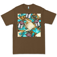 Cacao Paper Fish And Canned With Anchor Seamless Pattern Pbs Premium Tee - BundleAndBundleShop