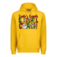 Lemon Santa's Favorite Softball Coach For Christmas Premium Hoodie - FaDigitalArtStudio