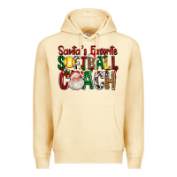 Pina Colada Santa's Favorite Softball Coach For Christmas Premium Hoodie - FaDigitalArtStudio