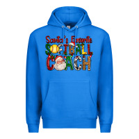 True Royal Santa's Favorite Softball Coach For Christmas Premium Hoodie - FaDigitalArtStudio