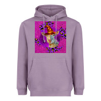 Lavender Halloween Saanen Goat Heavyweight Hoodie - LillyAllenDesigns