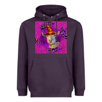 Plum Halloween Saanen Goat Heavyweight Hoodie - LillyAllenDesigns