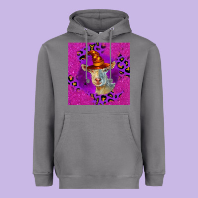 Halloween Saanen Goat Heavyweight Hoodie Designed By Lillyallendesigns