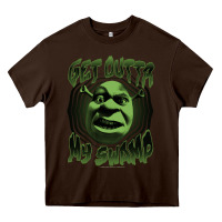 Chocolate Brown Shrek Get Outta My Swamp Heavy Core Tee - tuanDangUi