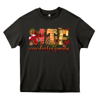 Asphalt funny thanksgiving wine turkey family Heavy Core Tee - MaliasSmallBusiness
