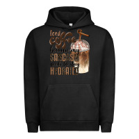 Pigment Black iced coffee because my sarcasm needs to stay hydrated Urban Hoodie - BarkalooDesign