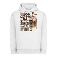 Pigment Lunar Rock iced coffee because my sarcasm needs to stay hydrated Urban Hoodie - BarkalooDesign