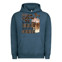 Pigment Midnight Navy iced coffee because my sarcasm needs to stay hydrated Urban Hoodie - BarkalooDesign