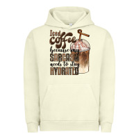 Pigment Pistachio iced coffee because my sarcasm needs to stay hydrated Urban Hoodie - BarkalooDesign