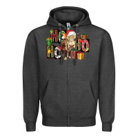 Charcoal Heather ho ho ho heifer Zipper Hoodie - FaDigitalArtStudio