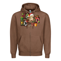 Chestnut ho ho ho heifer Zipper Hoodie - FaDigitalArtStudio