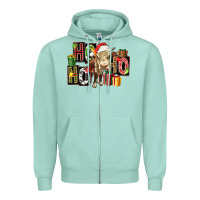 Seafoam ho ho ho heifer Zipper Hoodie - FaDigitalArtStudio