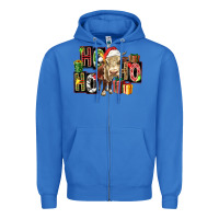 True Royal ho ho ho heifer Zipper Hoodie - FaDigitalArtStudio