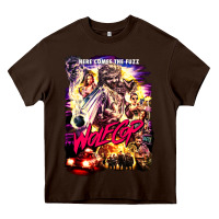Chocolate Brown wolfcop Heavy Core Tee - tuanDangUi