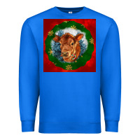 True Royal christmas red angus calf head Premium Sweatshirt - LillyAllenDesigns