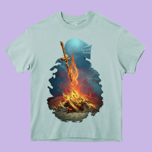 Limited Edition Dark Souls Heavy Core Tee Designed By Tuandangui