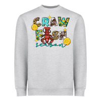 Heather Grey Crawfish season Heavyweight Sweatshirt - FaDigitalArtStudio
