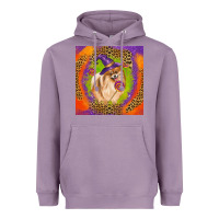 Lavender Halloween Pomeranian Dog Heavyweight Hoodie - LillyAllenDesigns