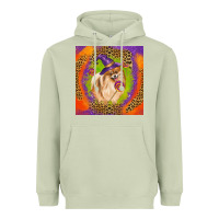 Matcha Halloween Pomeranian Dog Heavyweight Hoodie - LillyAllenDesigns