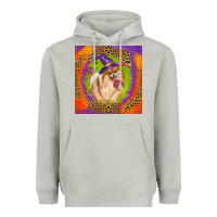 Moon Dust Halloween Pomeranian Dog Heavyweight Hoodie - LillyAllenDesigns