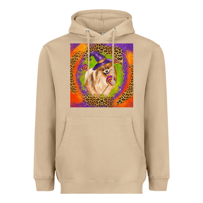 Halloween Pomeranian Dog Heavyweight Hoodie by LillyAllenDesigns | Teevron