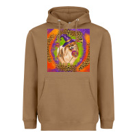 Toasted Coconut Halloween Pomeranian Dog Heavyweight Hoodie - LillyAllenDesigns