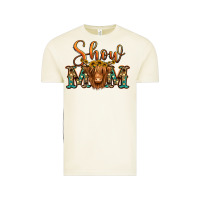 Show Mom Long Haired Cow Vintage Tee | Teevron