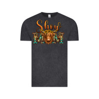 Vintage Black show mom long haired cow Vintage Tee - Jasminsmagicworld