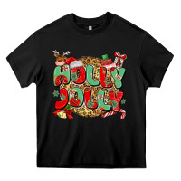 Black holly jolly christmas Heavy Core Tee - MaliasSmallBusiness
