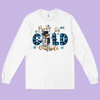 Baby Its Cold Outside Long Sleeve Tee Designed By Cowgirlartshop