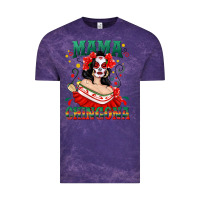 Cloud Purple Mama Chingona Skull Vintage Tee - texasbilliewilder