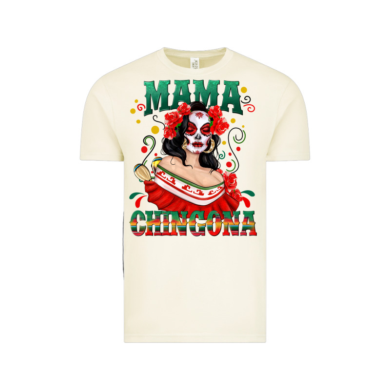 Mama Chingona Skull Vintage Tee by texasbilliewilder | Teevron