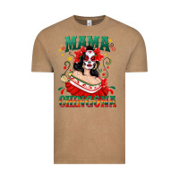 Vintage Coffee Mama Chingona Skull Vintage Tee - texasbilliewilder