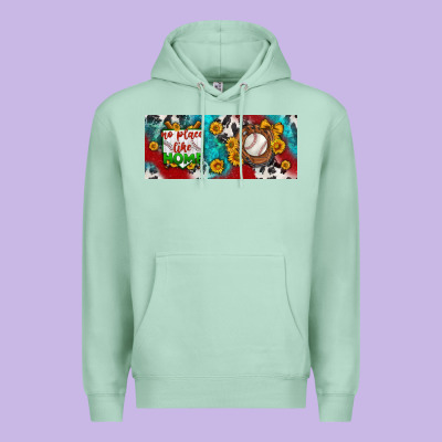No Place Like Home Baseball Premium Hoodie Designed By Bundleandbundleshop