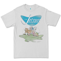 Dove Grey The Jetsons Ship Premium Tee - tuanDangUi