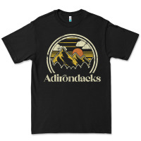 Black Adirondacks Mountains New York Vintage Hiking Camp Premium Tee - tuanDangUi
