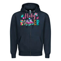 Navy holy roller Zipper Hoodie - BundleAndBundleShop