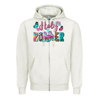 Oatmeal Heather holy roller Zipper Hoodie - BundleAndBundleShop