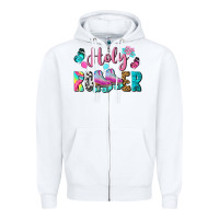 White holy roller Zipper Hoodie - BundleAndBundleShop