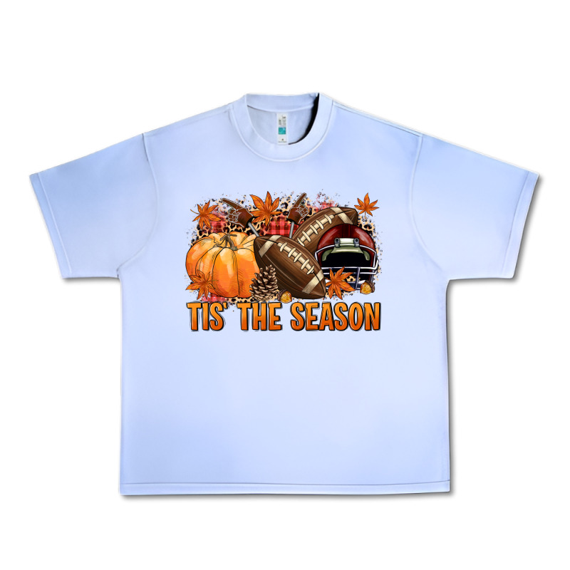 Tis' The Season Football And Maroon Helmet Urban Heavy Tee by NancyCooperArtShop | Teevron