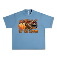 Pebble Blue Tis' the season Football and maroon helmet Urban Heavy Tee - NancyCooperArtShop
