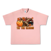 Salmon Tis' the season Football and maroon helmet Urban Heavy Tee - NancyCooperArtShop